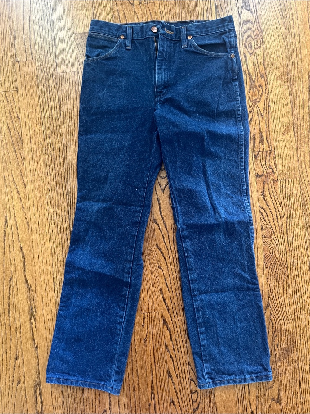 Wrangler Dark Blue Straight-Leg Jeans